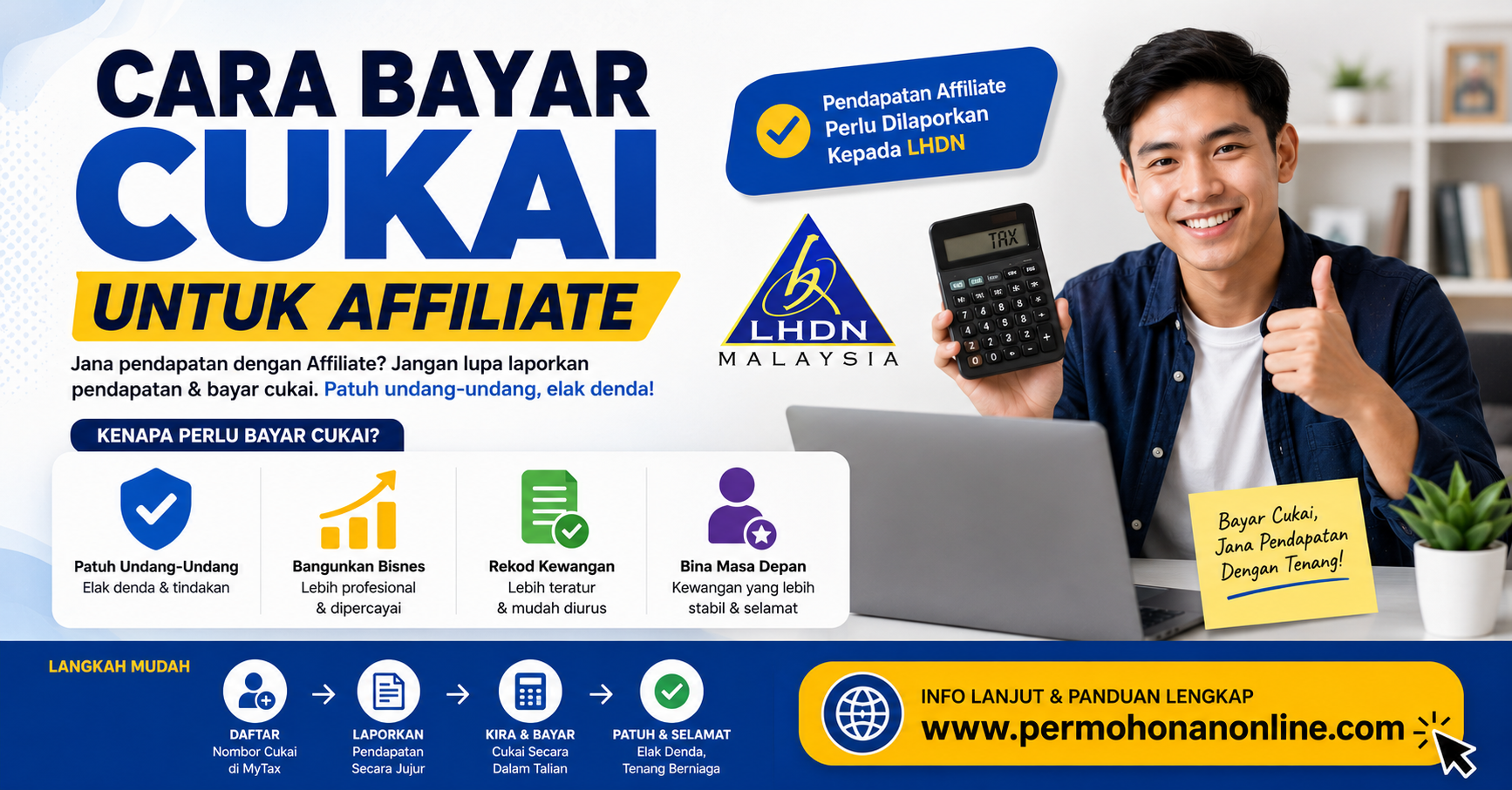 cara bayar cukai untuk affiliate